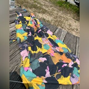 Colorful Abstract MIDI dress UNIGLO COTTON SZ MED